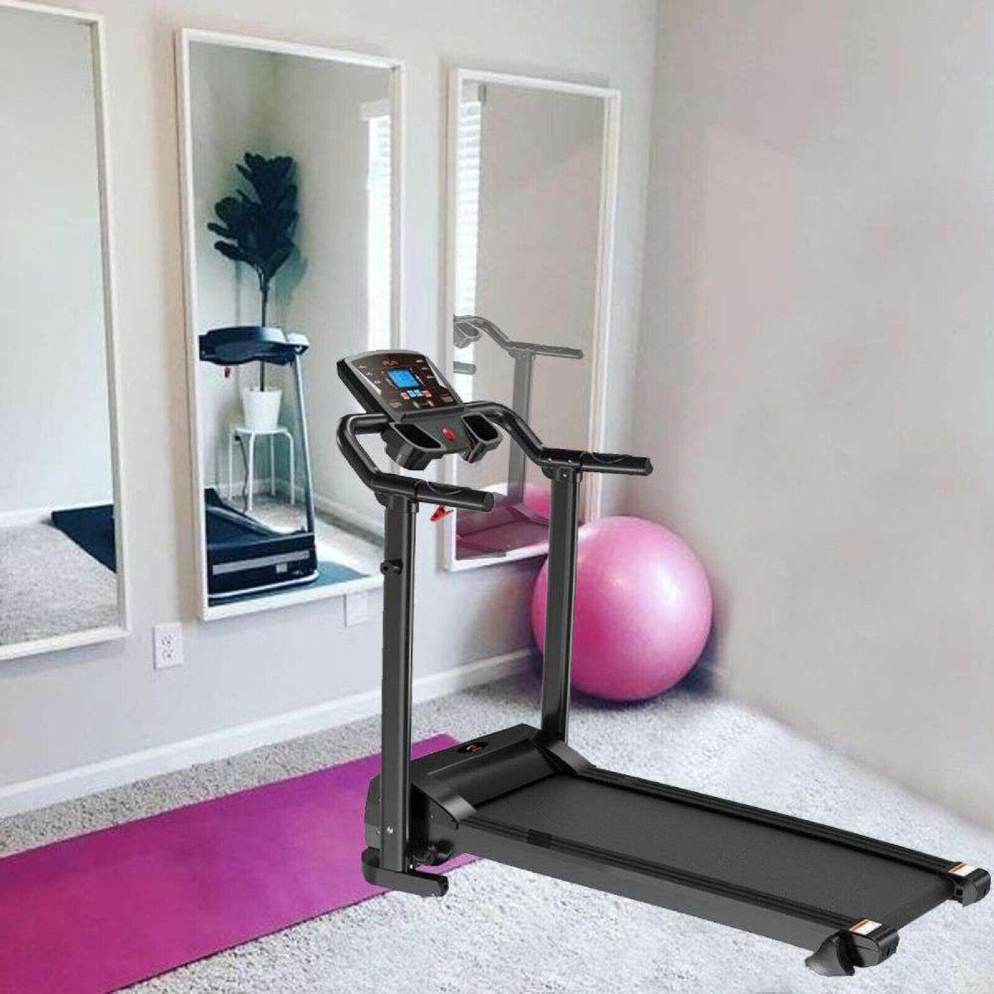 1.5HP Electric Foldable Smart Running Motorized Treadmill Machine Home Fitness..