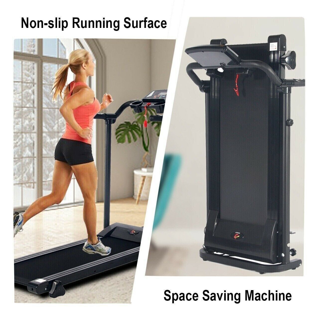 1.5HP Electric Foldable Smart Running Motorized Treadmill Machine Home Fitness..